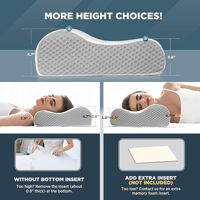 Ergonomic Memory Foam Cervical Pillow
