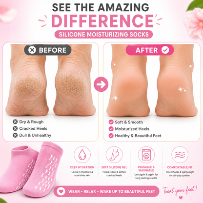 Silicone Moisturizing Gel Socks