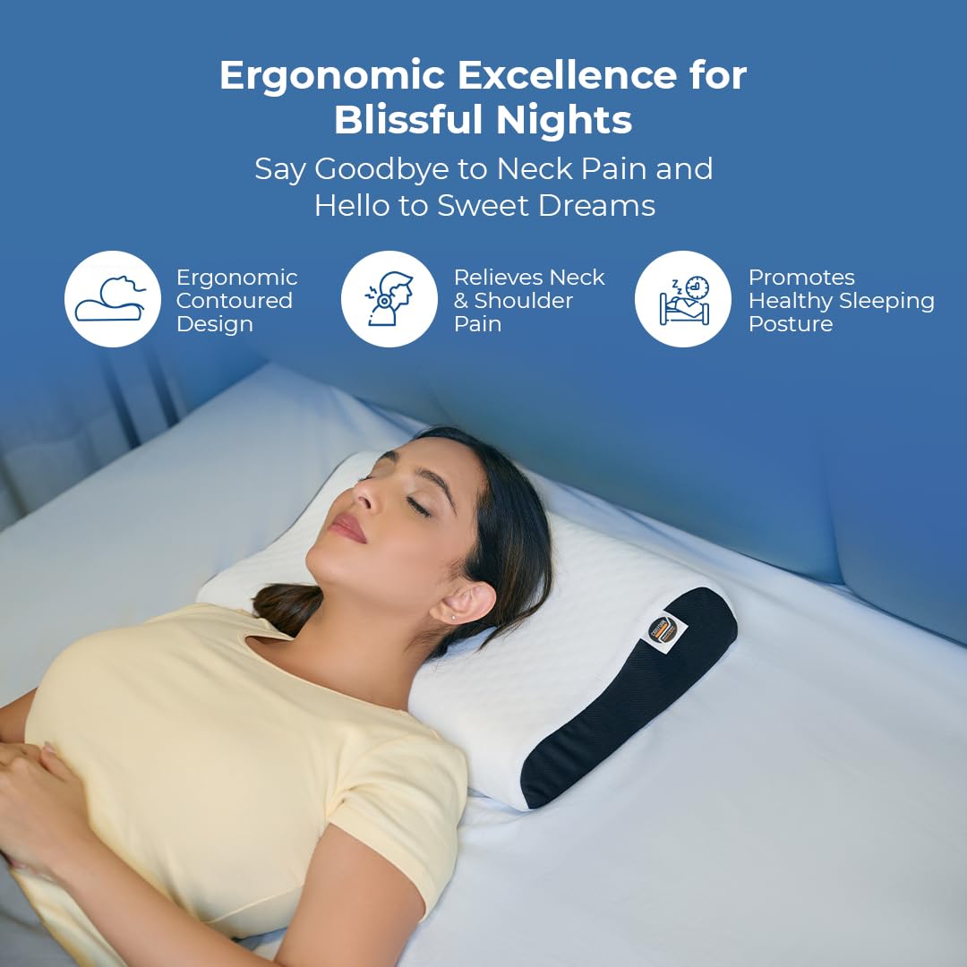 Ergonomic Memory Foam Cervical Pillow