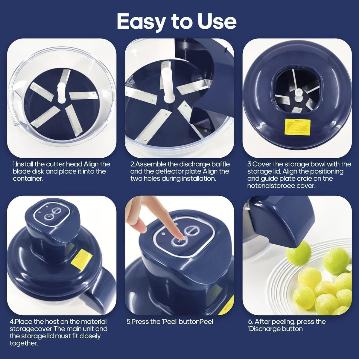 Electric Automatic Fruit & Vegetable Peeler